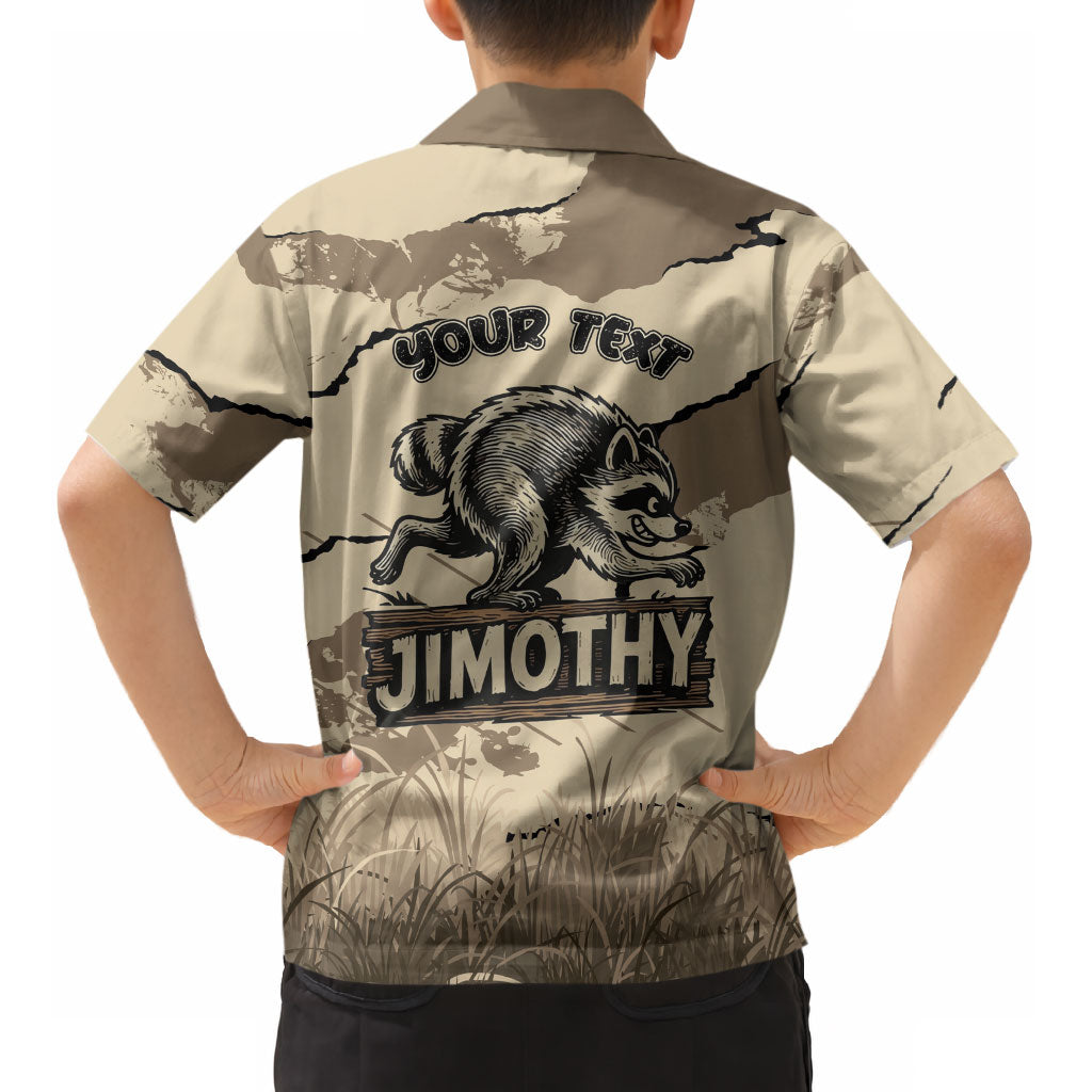 Personalized Jimothy the Raccoon Kid Hawaiian Shirt Midnight Snack Patrol