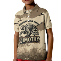 Personalized Jimothy the Raccoon Kid Polo Shirt Midnight Snack Patrol
