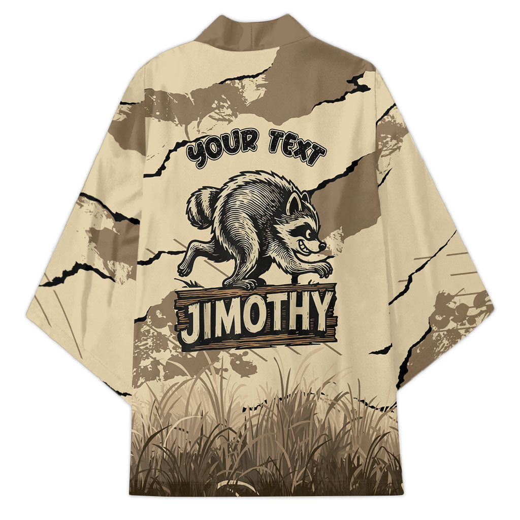 Personalized Jimothy the Raccoon Kimono Midnight Snack Patrol