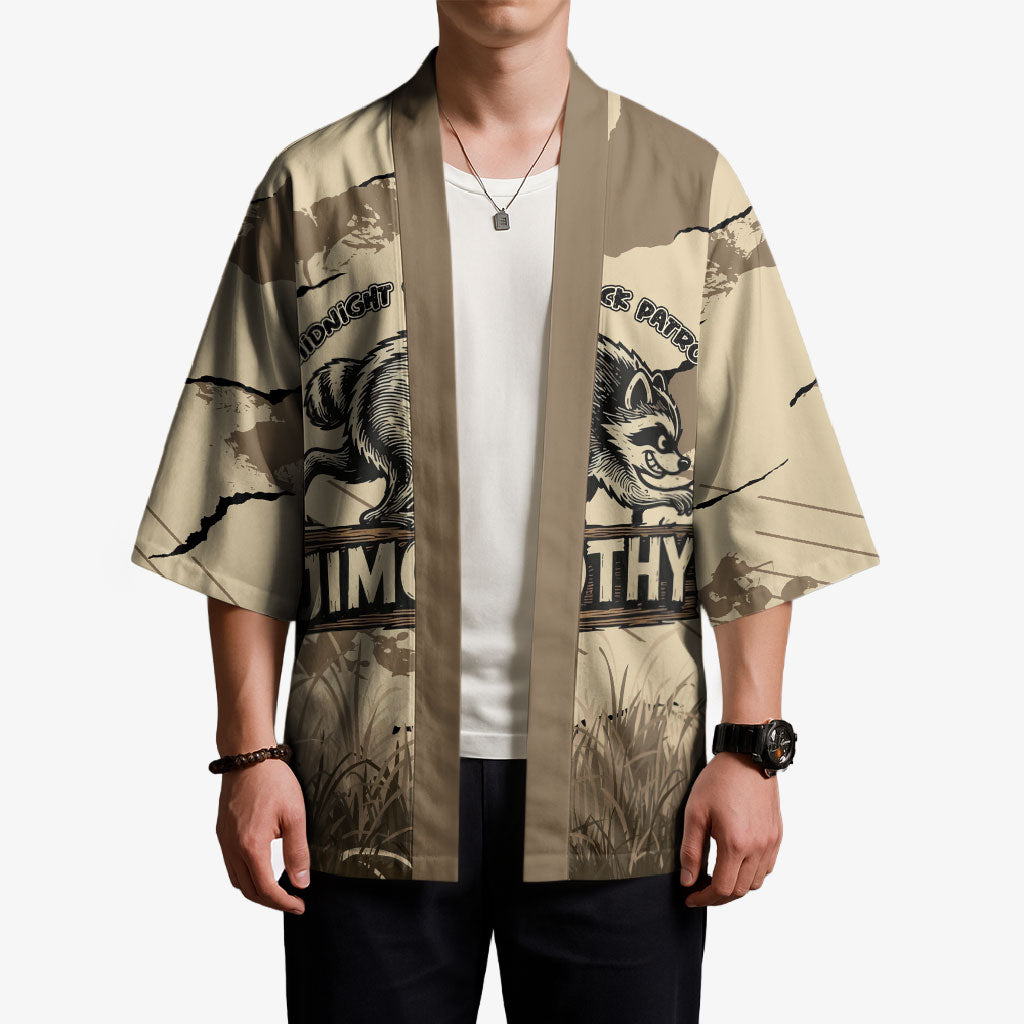 Personalized Jimothy the Raccoon Kimono Midnight Snack Patrol