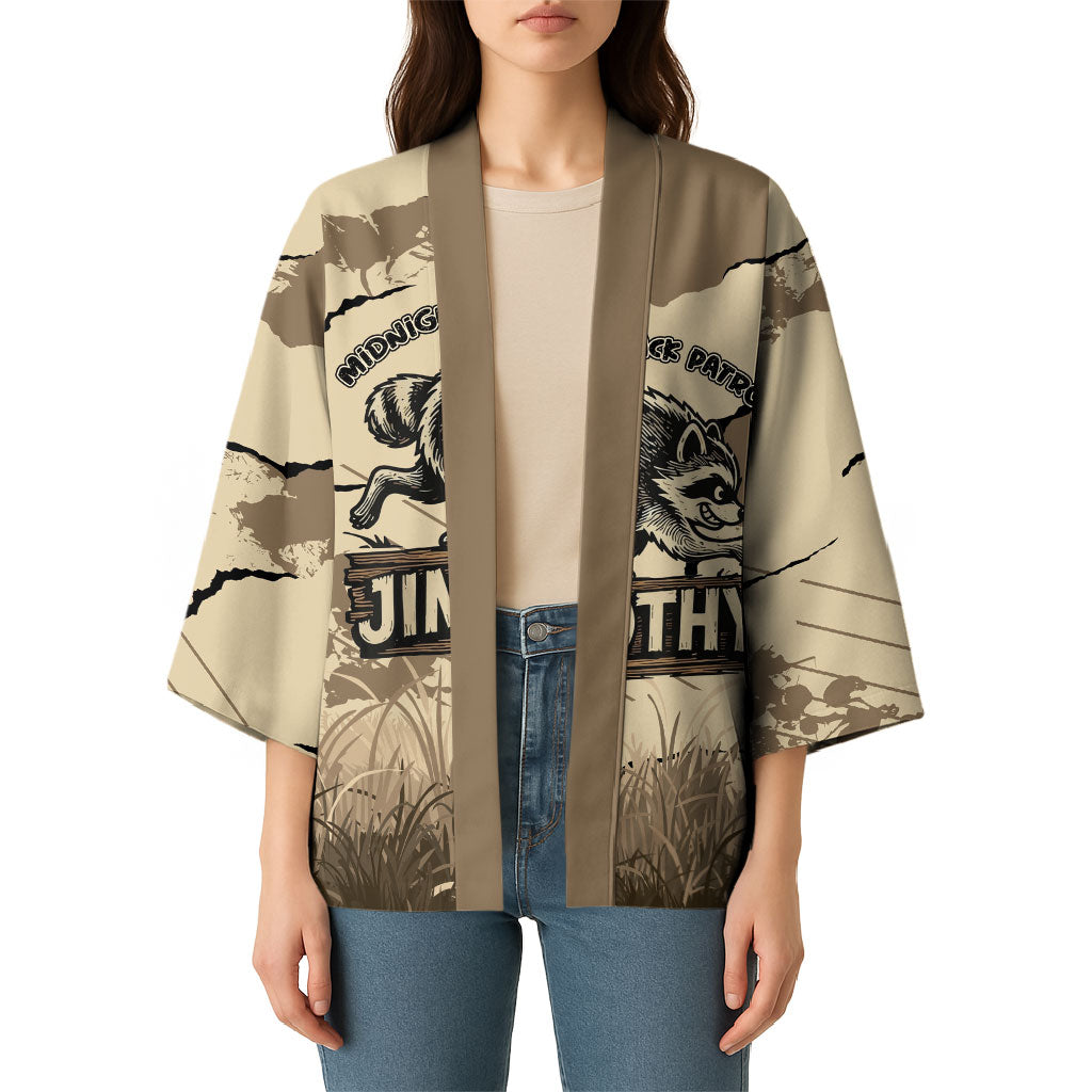 Personalized Jimothy the Raccoon Kimono Midnight Snack Patrol