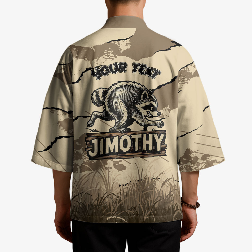 Personalized Jimothy the Raccoon Kimono Midnight Snack Patrol
