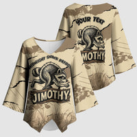 Personalized Jimothy the Raccoon Kimono Sleeve Blouse Midnight Snack Patrol