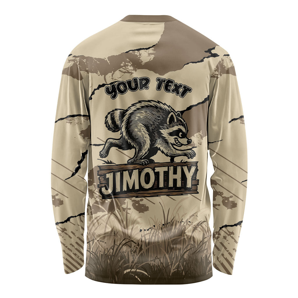 Personalized Jimothy the Raccoon Long Sleeve Shirt Midnight Snack Patrol