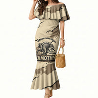 Personalized Jimothy the Raccoon Mermaid Dress Midnight Snack Patrol