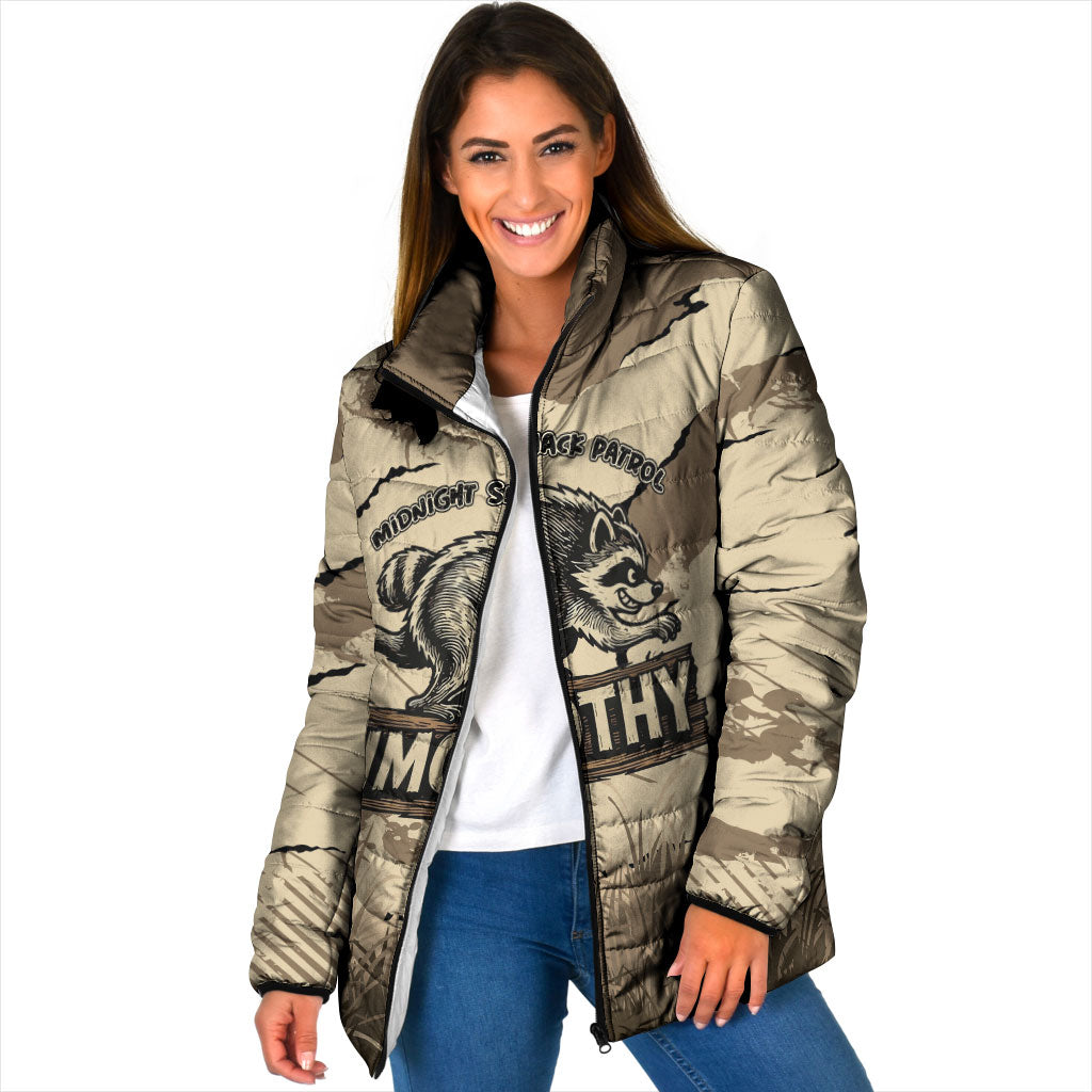 Personalized Jimothy the Raccoon Padded Jacket Midnight Snack Patrol