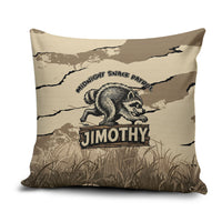 Jimothy the Raccoon Pillow Cover Midnight Snack Patrol