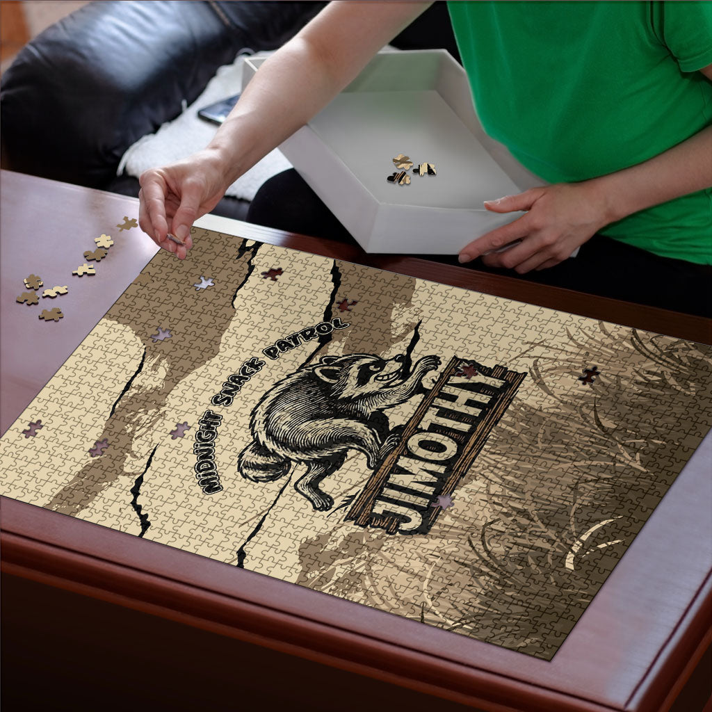 Jimothy the Raccoon Puzzle Midnight Snack Patrol