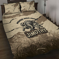 Jimothy the Raccoon Quilt Bed Set Midnight Snack Patrol