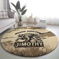 Jimothy the Raccoon Round Carpet Midnight Snack Patrol