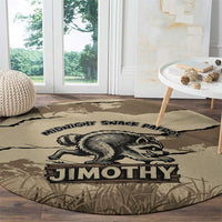 Jimothy the Raccoon Round Carpet Midnight Snack Patrol
