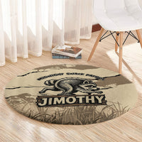Jimothy the Raccoon Round Carpet Midnight Snack Patrol
