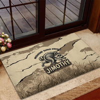 Jimothy the Raccoon Rubber Doormat Midnight Snack Patrol
