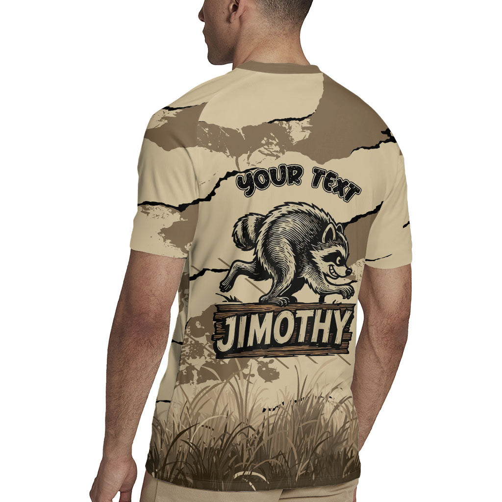 Personalized Jimothy the Raccoon Rugby Jersey Midnight Snack Patrol