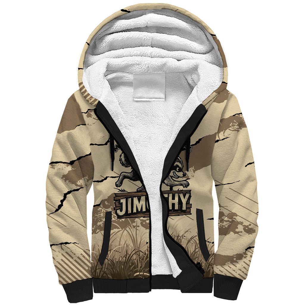 Personalized Jimothy the Raccoon Sherpa Hoodie Midnight Snack Patrol