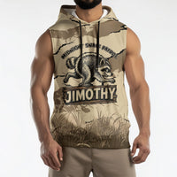 Personalized Jimothy the Raccoon Sleeveless Hoodie Midnight Snack Patrol