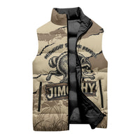 Personalized Jimothy the Raccoon Sleeveless Puffer Jacket Midnight Snack Patrol