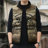 Personalized Jimothy the Raccoon Sleeveless Puffer Jacket Midnight Snack Patrol
