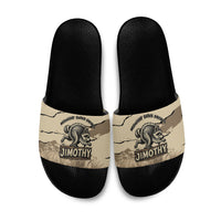 Jimothy the Raccoon Slide Sandals Midnight Snack Patrol