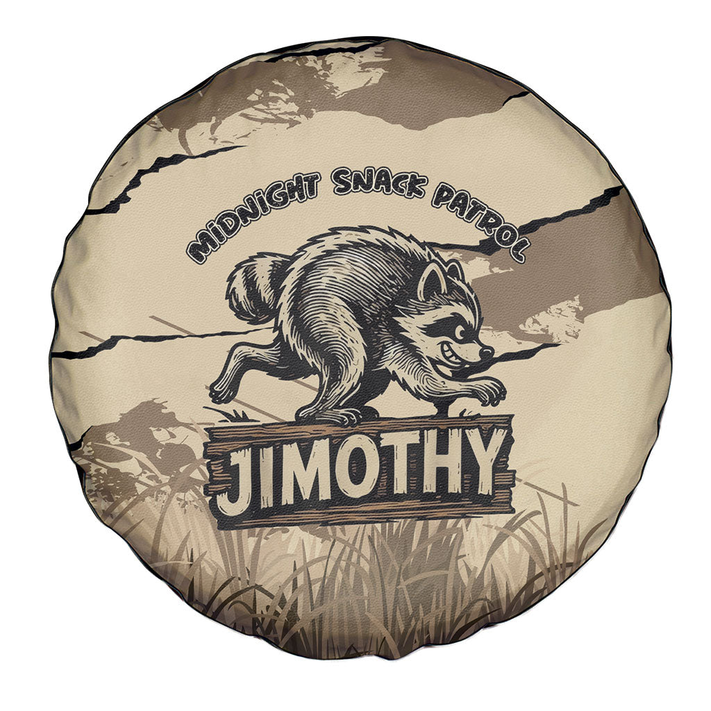 Jimothy the Raccoon Spare Tire Cover Midnight Snack Patrol