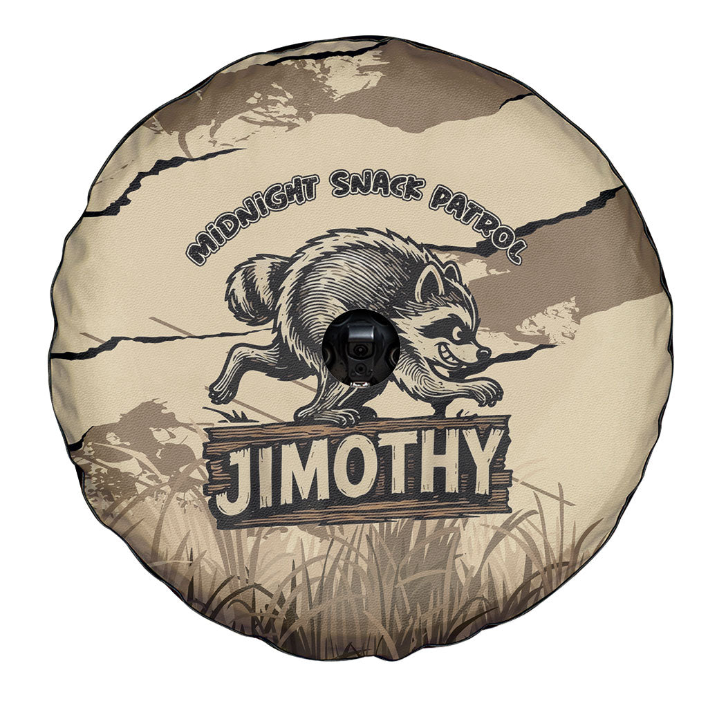 Jimothy the Raccoon Spare Tire Cover Midnight Snack Patrol