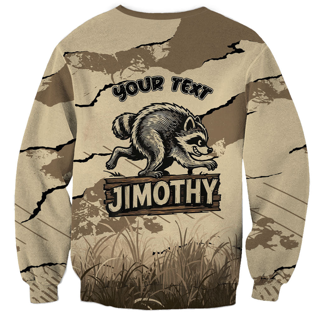 Personalized Jimothy the Raccoon Sweatshirt Midnight Snack Patrol