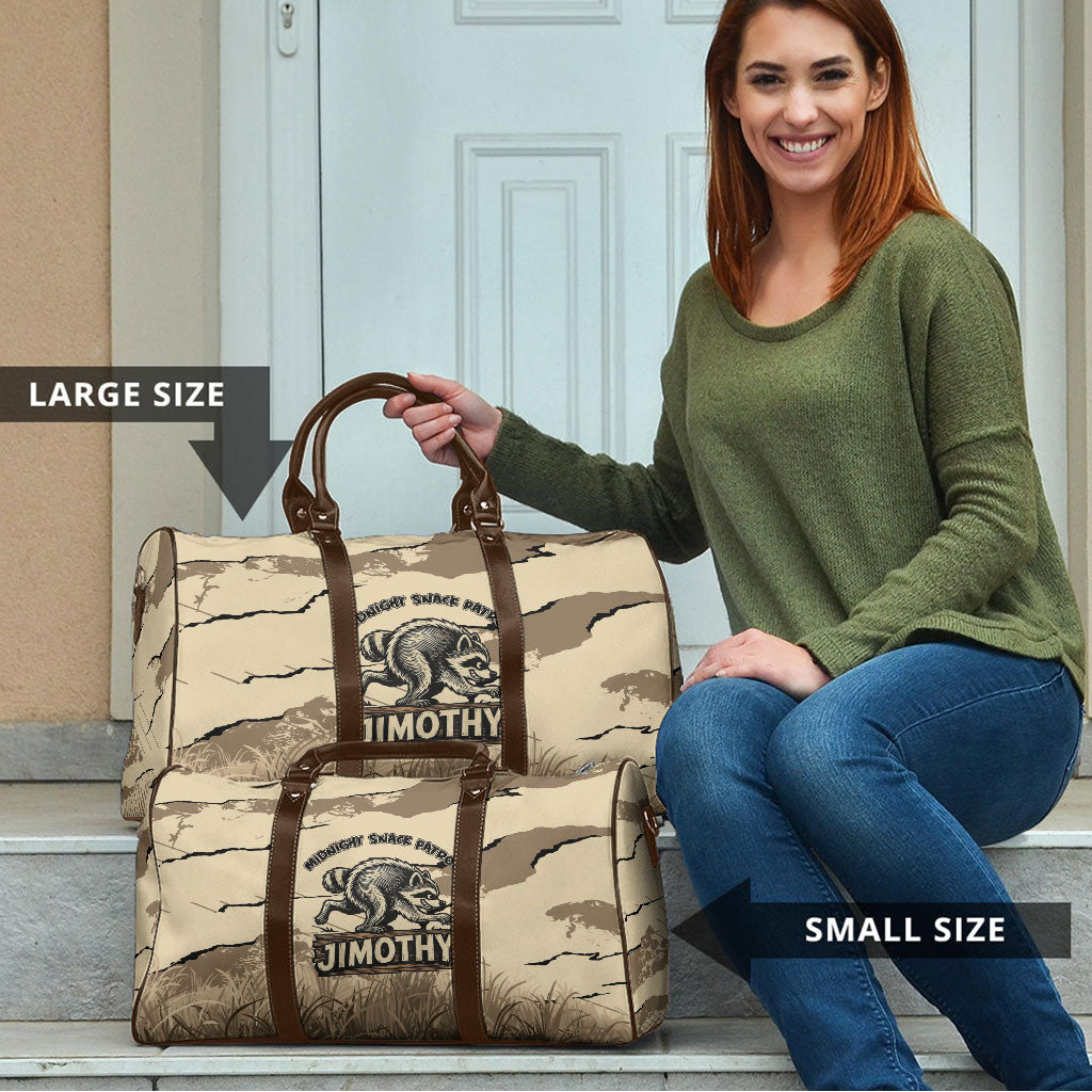 Jimothy the Raccoon Travel Bag Midnight Snack Patrol