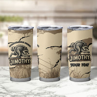 Personalized Jimothy the Raccoon Tumbler Cup Midnight Snack Patrol