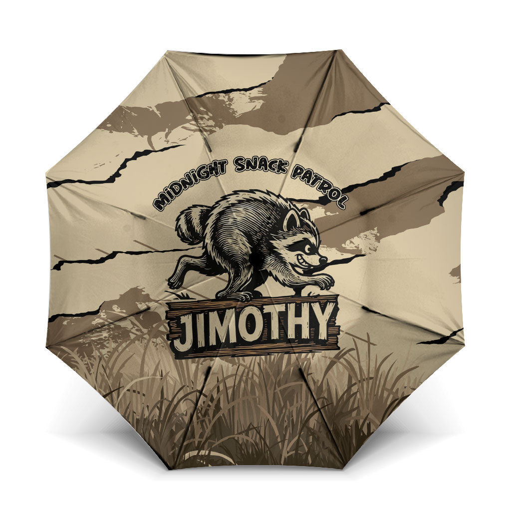 Jimothy the Raccoon Umbrella Midnight Snack Patrol