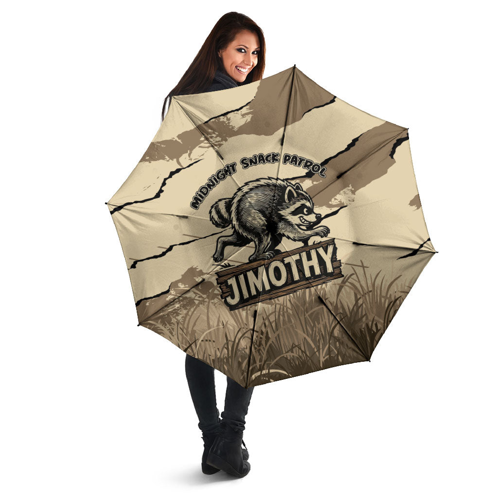 Jimothy the Raccoon Umbrella Midnight Snack Patrol