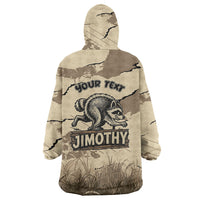 Personalized Jimothy the Raccoon Wearable Blanket Hoodie Midnight Snack Patrol