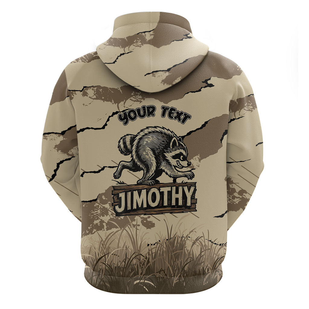 Personalized Jimothy the Raccoon Zip Hoodie Midnight Snack Patrol