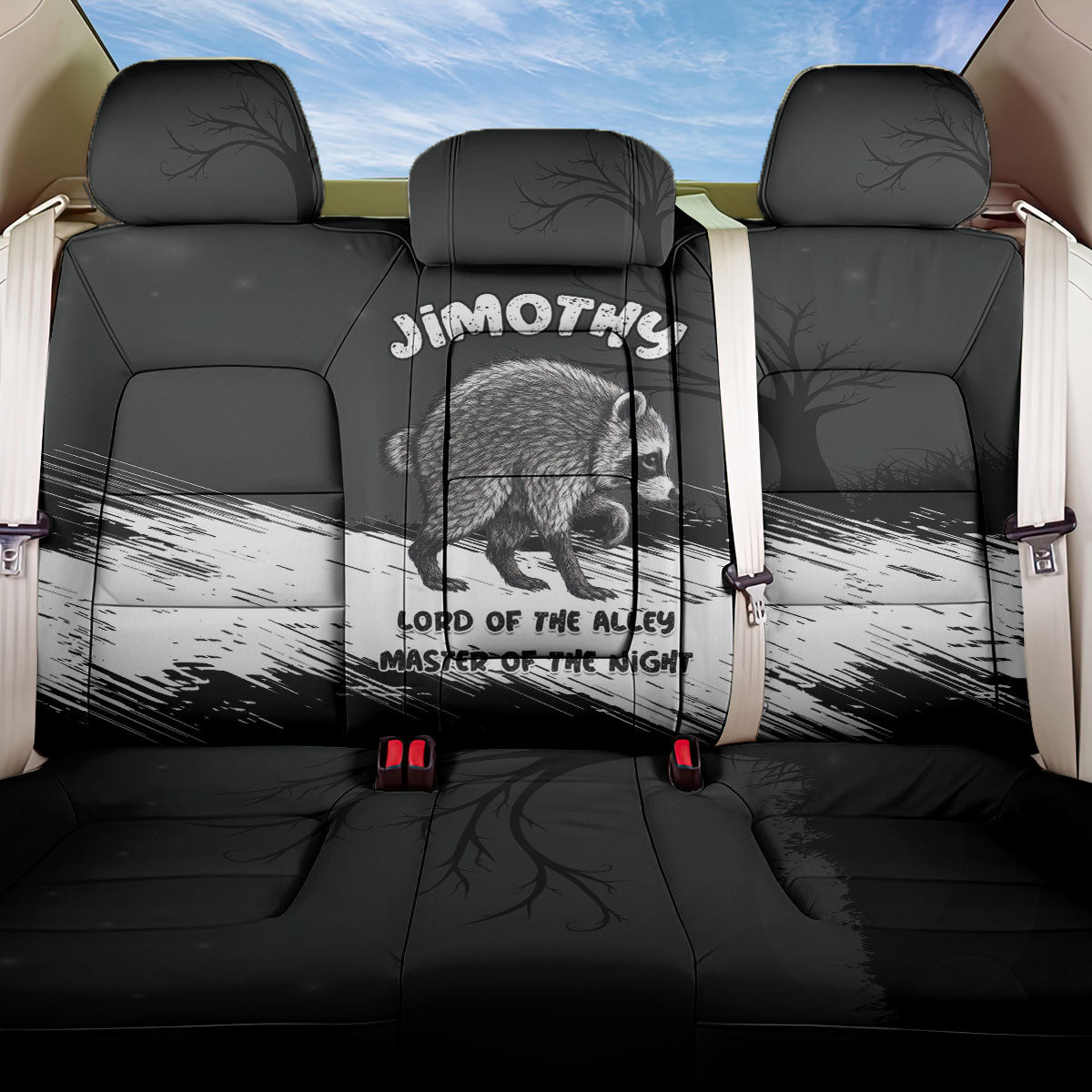 Jimothy Raccoon Seattle 2026 Back Car Seat Cover Lord Of The Alley Master Of The Night