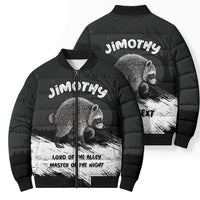 Personalized Jimothy Raccoon Seattle 2026 Bomber Puffer Jacket Lord Of The Alley Master Of The Night