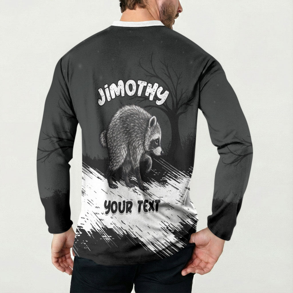Personalized Jimothy Raccoon Seattle 2026 Button Sweatshirt Lord Of The Alley Master Of The Night