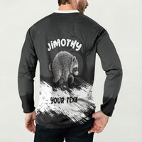 Personalized Jimothy Raccoon Seattle 2026 Button Sweatshirt Lord Of The Alley Master Of The Night