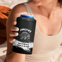 Personalized Jimothy Raccoon Seattle 2026 4 in 1 Can Cooler Tumbler Lord Of The Alley Master Of The Night
