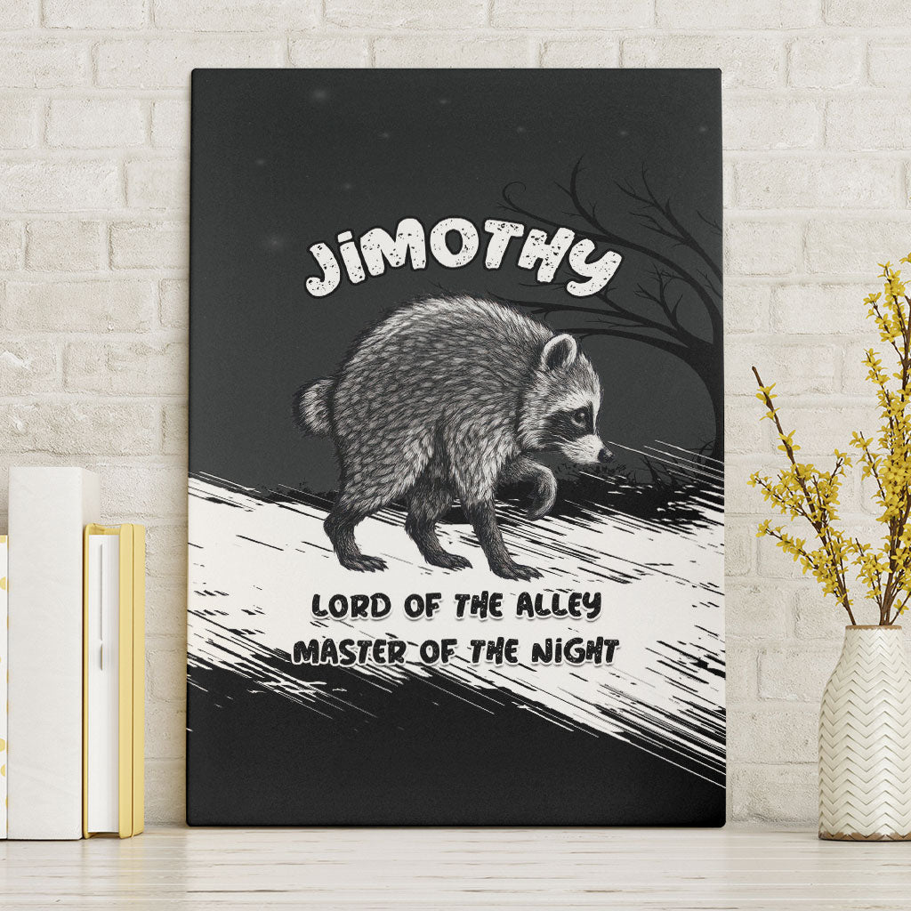 Jimothy Raccoon Seattle 2026 Canvas Wall Art Lord Of The Alley Master Of The Night