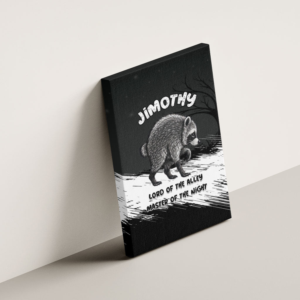 Jimothy Raccoon Seattle 2026 Canvas Wall Art Lord Of The Alley Master Of The Night