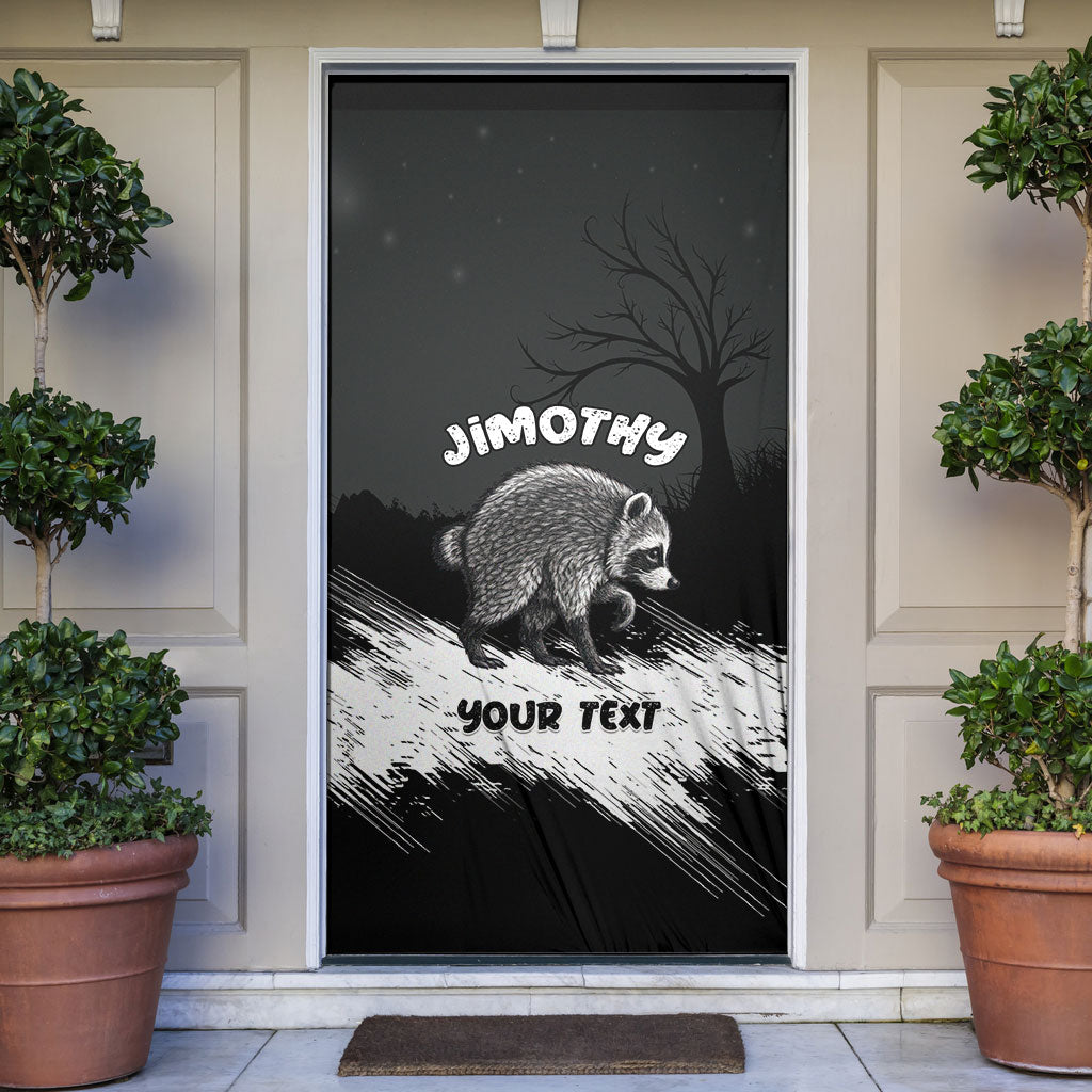Personalized Jimothy Raccoon Seattle 2026 Door Cover Lord Of The Alley Master Of The Night