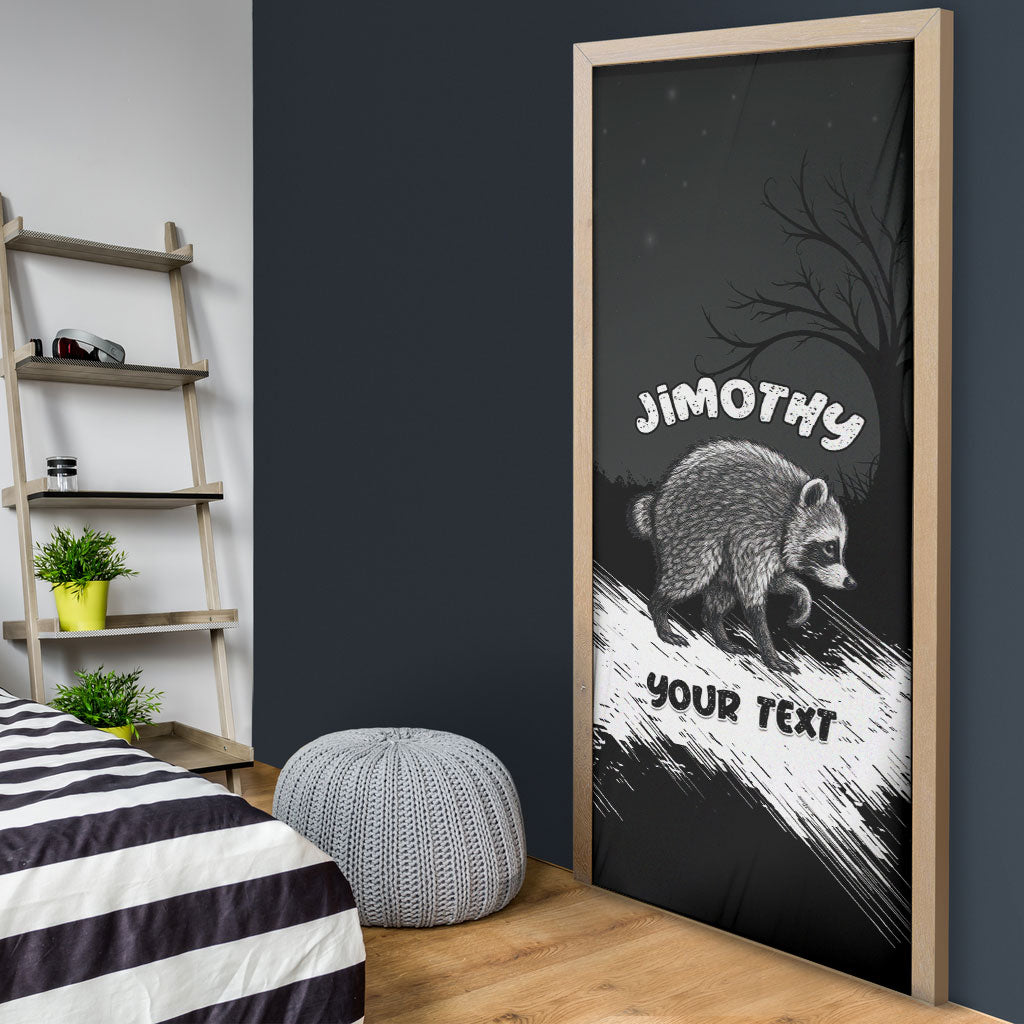 Personalized Jimothy Raccoon Seattle 2026 Door Cover Lord Of The Alley Master Of The Night
