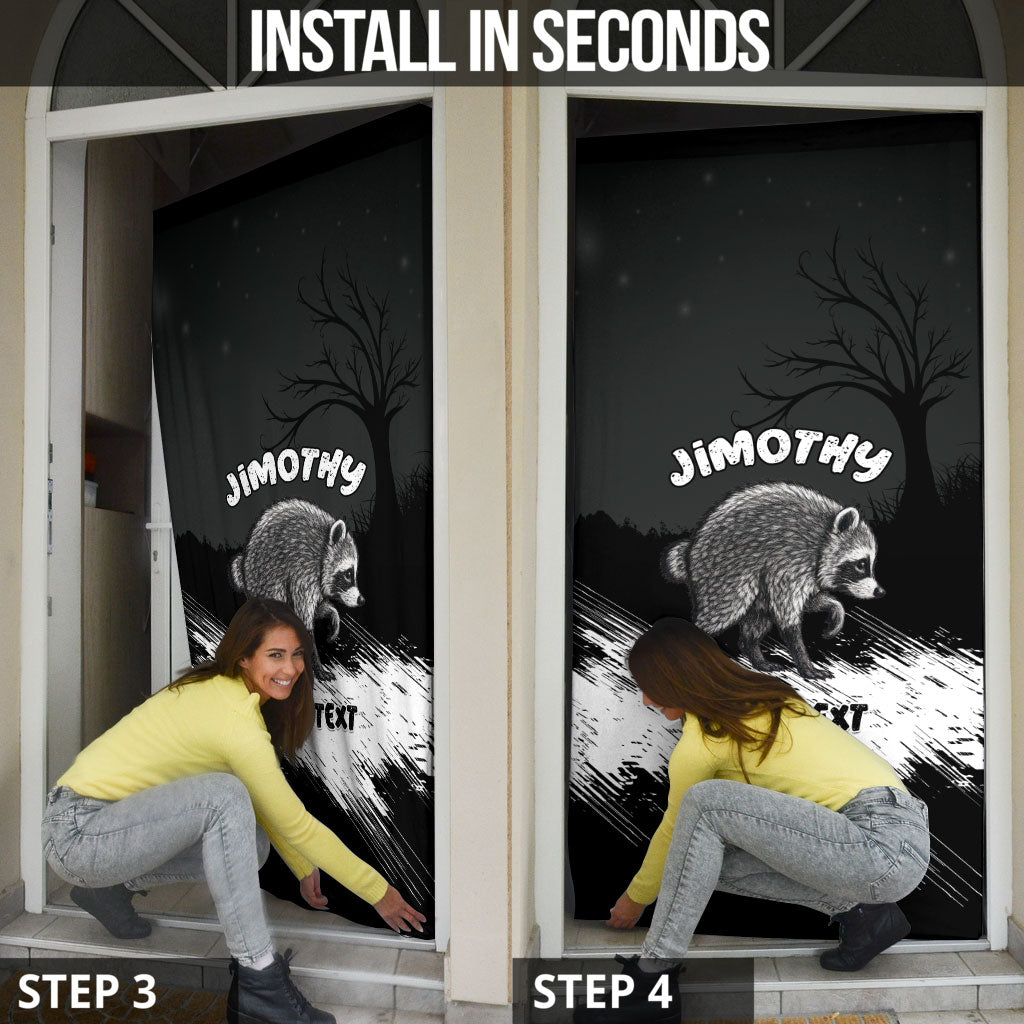 Personalized Jimothy Raccoon Seattle 2026 Door Cover Lord Of The Alley Master Of The Night