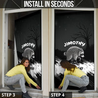 Personalized Jimothy Raccoon Seattle 2026 Door Cover Lord Of The Alley Master Of The Night