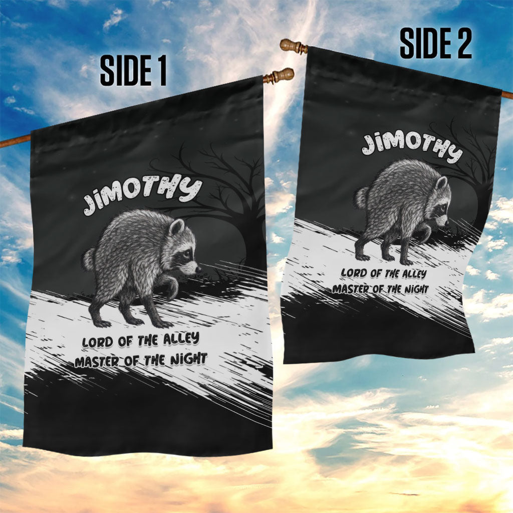 Jimothy Raccoon Seattle 2026 Garden Flag Lord Of The Alley Master Of The Night