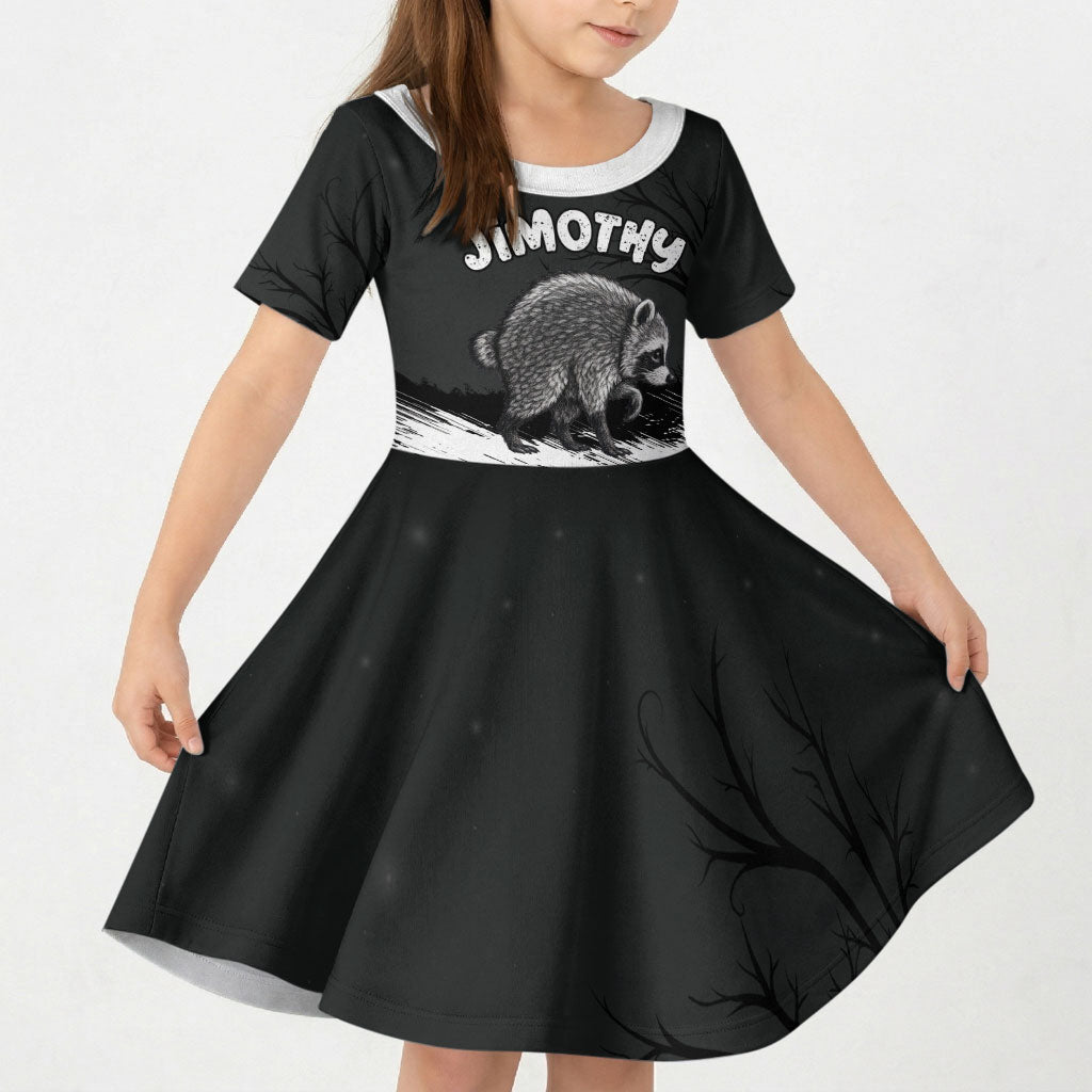 Personalized Jimothy Raccoon Seattle 2026 Kid Short Sleeve Dress Lord Of The Alley Master Of The Night