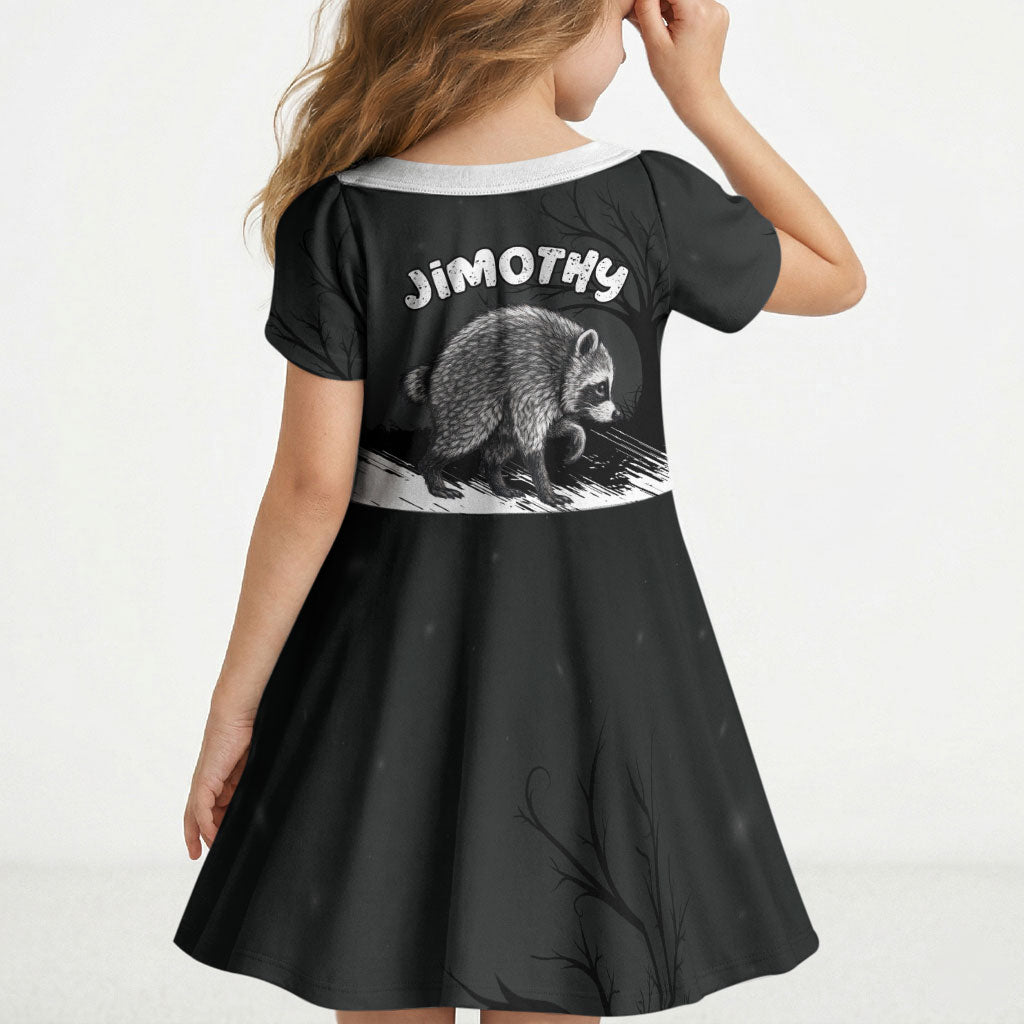 Personalized Jimothy Raccoon Seattle 2026 Kid Short Sleeve Dress Lord Of The Alley Master Of The Night