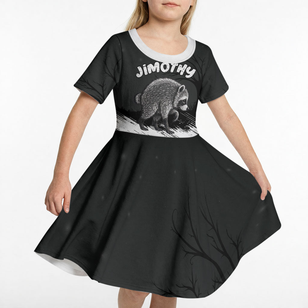 Personalized Jimothy Raccoon Seattle 2026 Kid Short Sleeve Dress Lord Of The Alley Master Of The Night