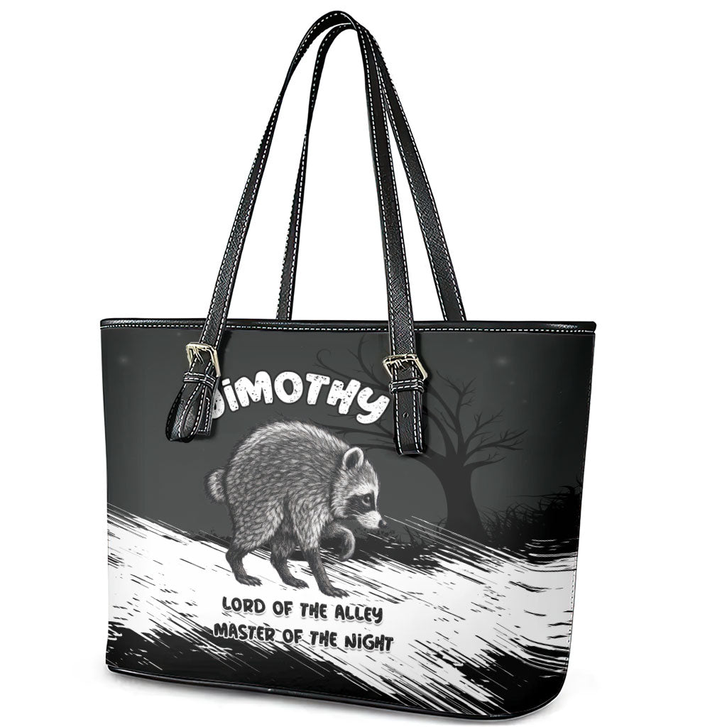 Jimothy Raccoon Seattle 2026 Leather Tote Bag Lord Of The Alley Master Of The Night