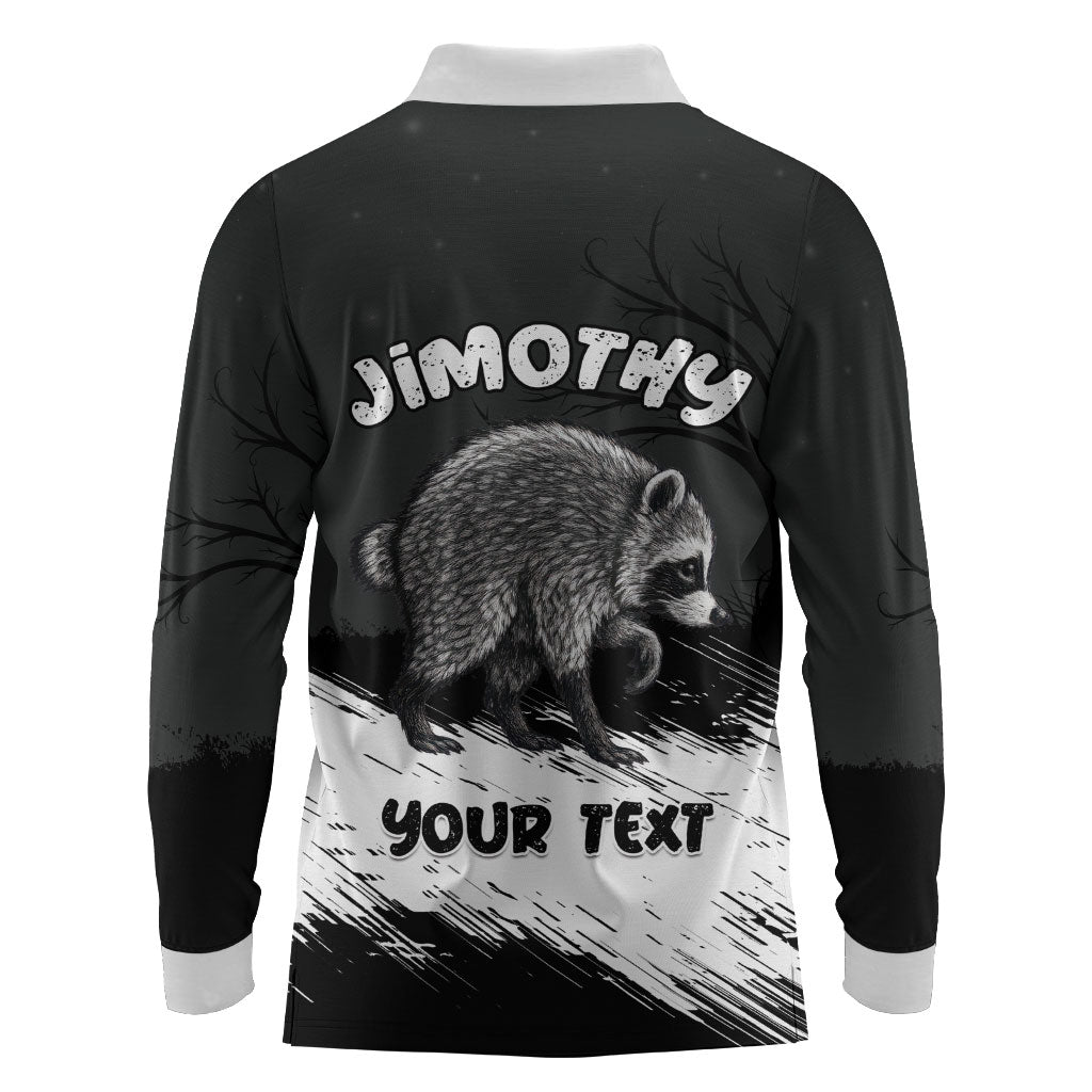 Personalized Jimothy Raccoon Seattle 2026 Long Sleeve Polo Shirt Lord Of The Alley Master Of The Night