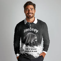 Personalized Jimothy Raccoon Seattle 2026 Long Sleeve Polo Shirt Lord Of The Alley Master Of The Night